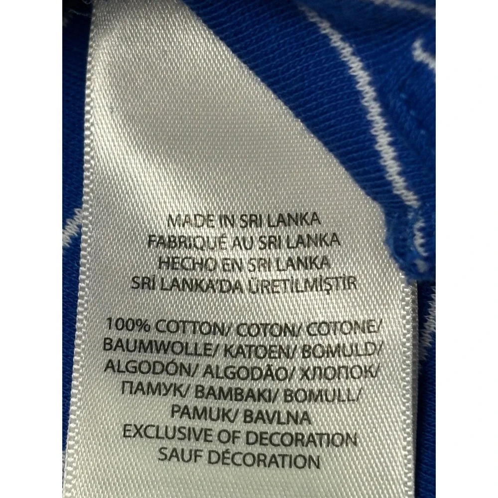 Polo‎ Ralph Lauren Men's Blue Striped Polo Shirt Casual Golf Preppy Medium